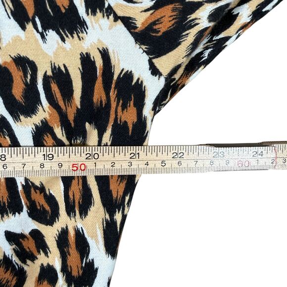 AR Allison Rhea Leopard Print Luxury Cotton Robe | Kimono Style | OSFM - Picture 10 of 11